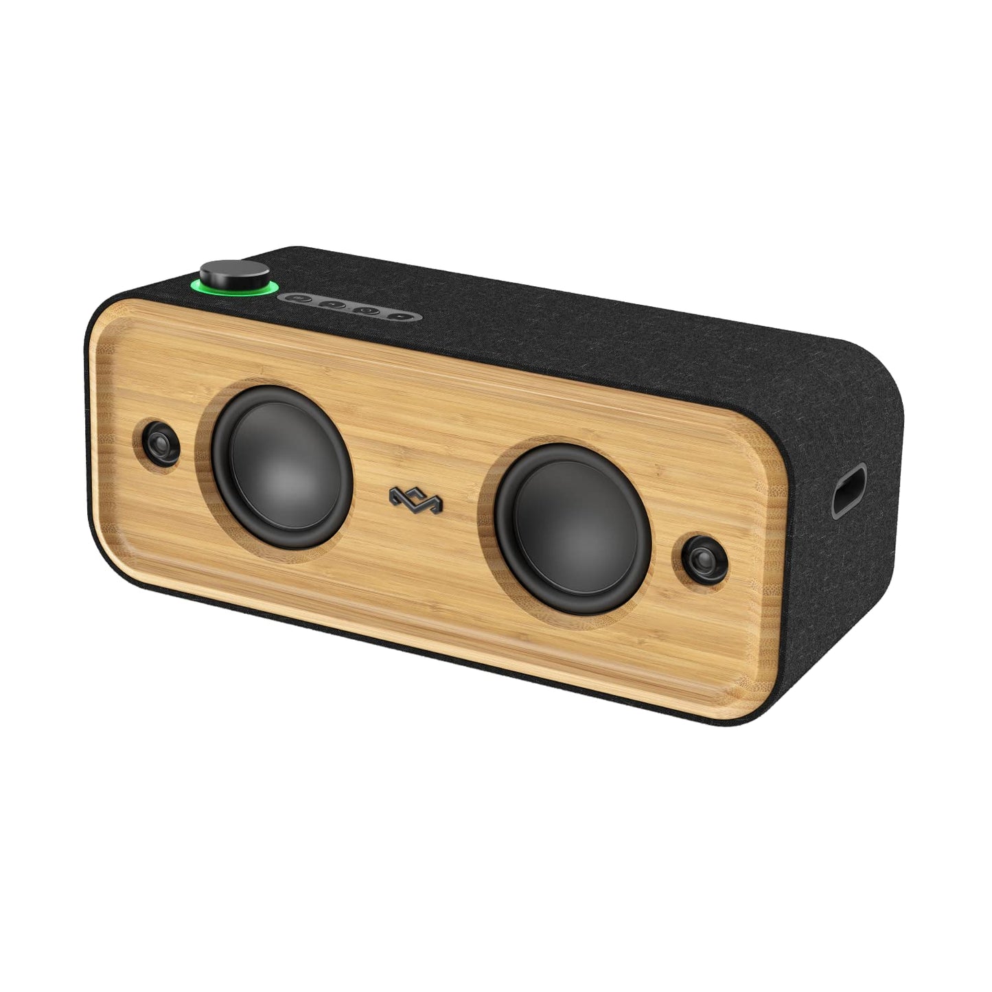 House of Marley Get Together 2: Portable Speaker with Wireless Bluetooth Connectivity, 20 Hours of Playtime and Sustainable Materials, IP65 Dust and Water Resistance, Signature Black