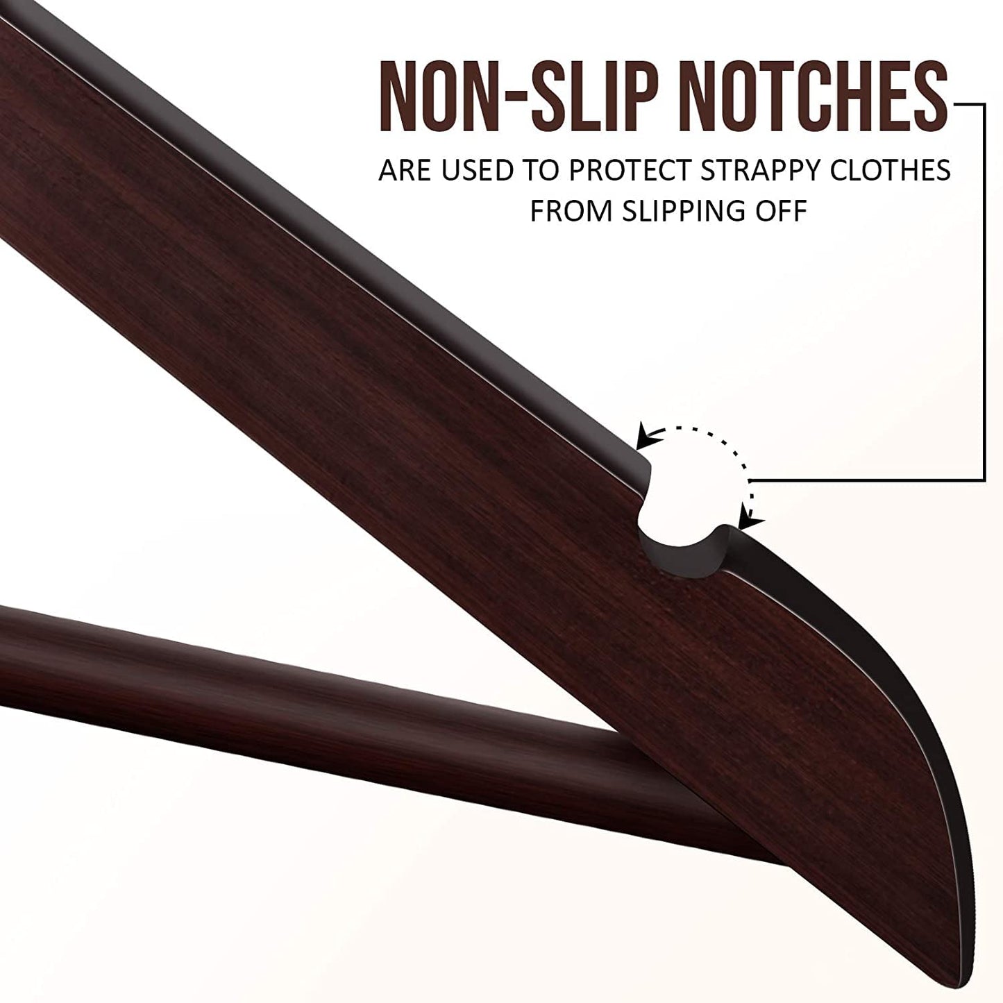 Utopia Home Premium Wooden Hangers 30 Pack - Durable & Slim Coat Hanger - Suit Hangers with 360-Degree Rotatable Hook - Wood Hangers