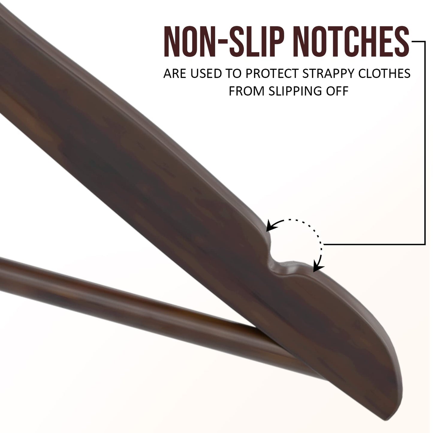 Utopia Home Premium Wooden Hangers 30 Pack - Durable & Slim Coat Hanger - Suit Hangers with 360-Degree Rotatable Hook - Wood Hangers