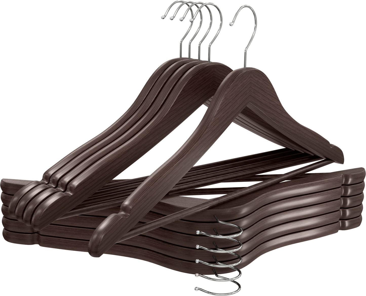 Utopia Home Premium Wooden Hangers 30 Pack - Durable & Slim Coat Hanger - Suit Hangers with 360-Degree Rotatable Hook - Wood Hangers