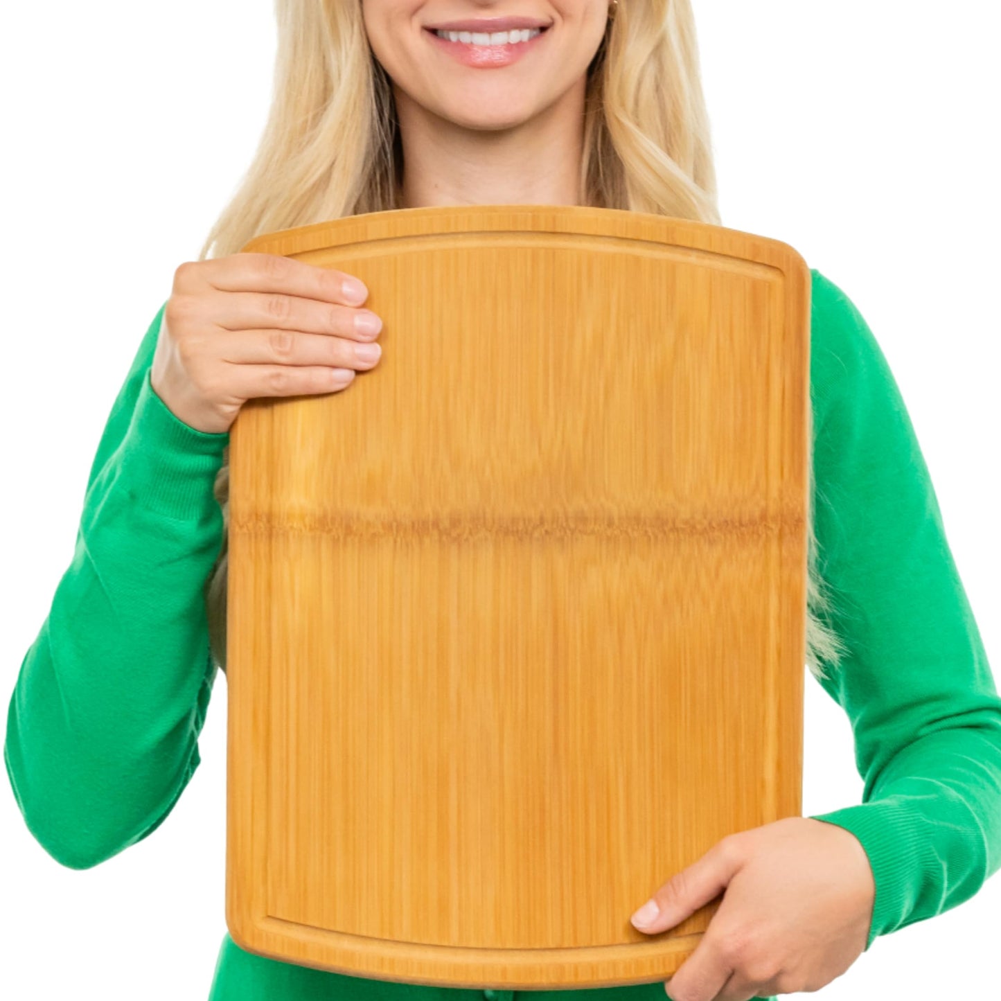 GREENER CHEF 18 Inch Extra Large Bamboo Cutting Board with Lifetime Replacements - Wood XL Cutting Boards for Kitchen