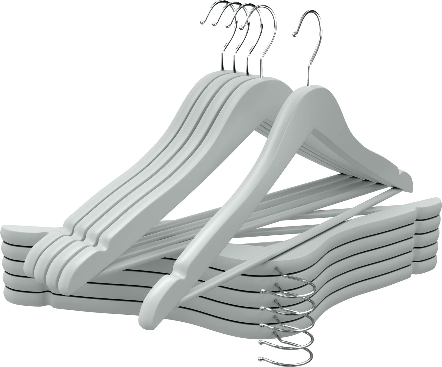 Utopia Home Premium Wooden Hangers 30 Pack - Durable & Slim Coat Hanger - Suit Hangers with 360-Degree Rotatable Hook - Wood Hangers