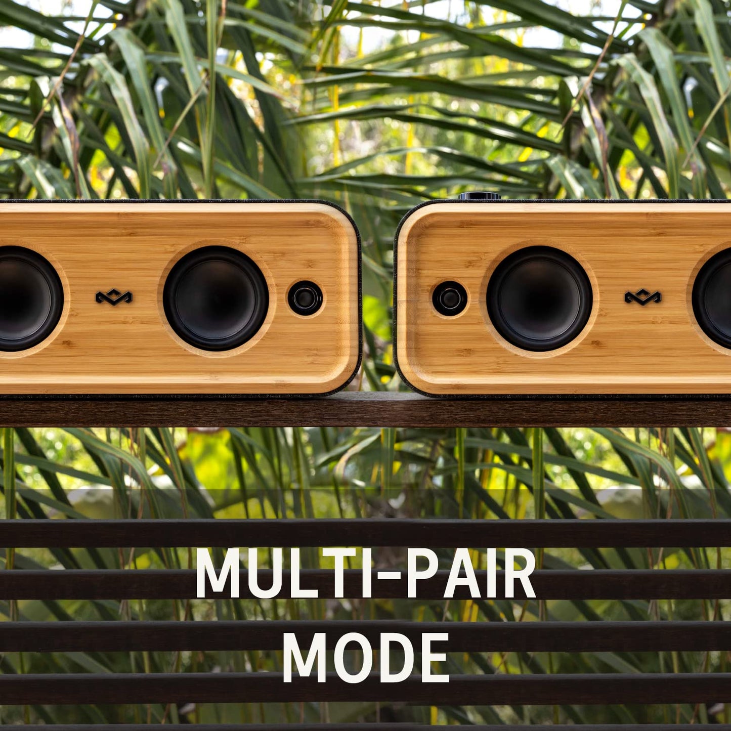 House of Marley Get Together 2: Portable Speaker with Wireless Bluetooth Connectivity, 20 Hours of Playtime and Sustainable Materials, IP65 Dust and Water Resistance, Signature Black