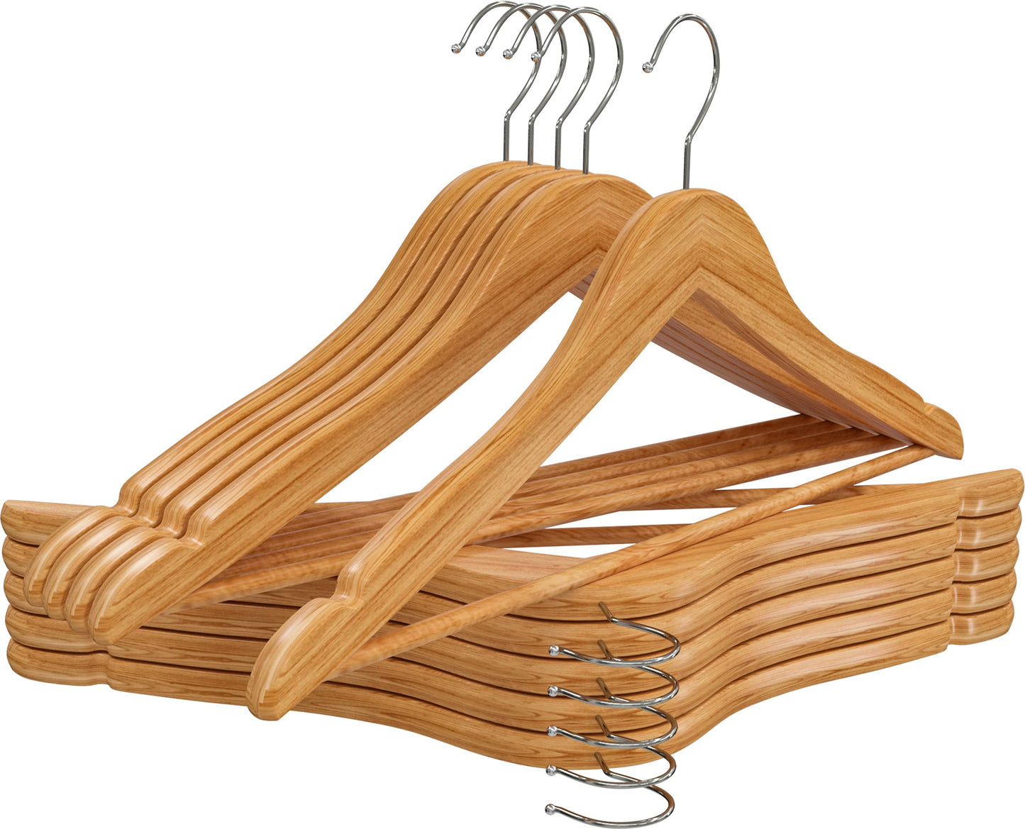 Utopia Home Premium Wooden Hangers 30 Pack - Durable & Slim Coat Hanger - Suit Hangers with 360-Degree Rotatable Hook - Wood Hangers