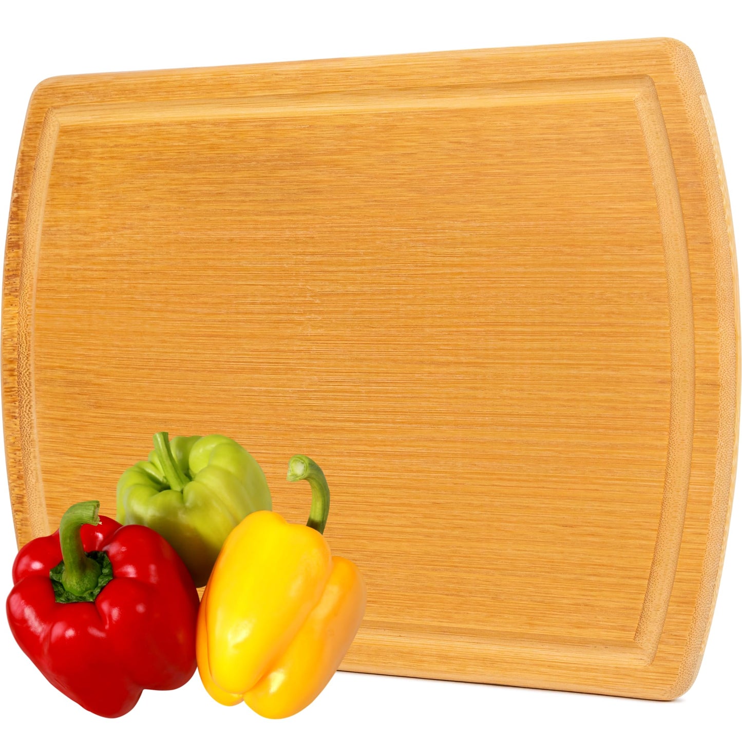 GREENER CHEF 18 Inch Extra Large Bamboo Cutting Board with Lifetime Replacements - Wood XL Cutting Boards for Kitchen