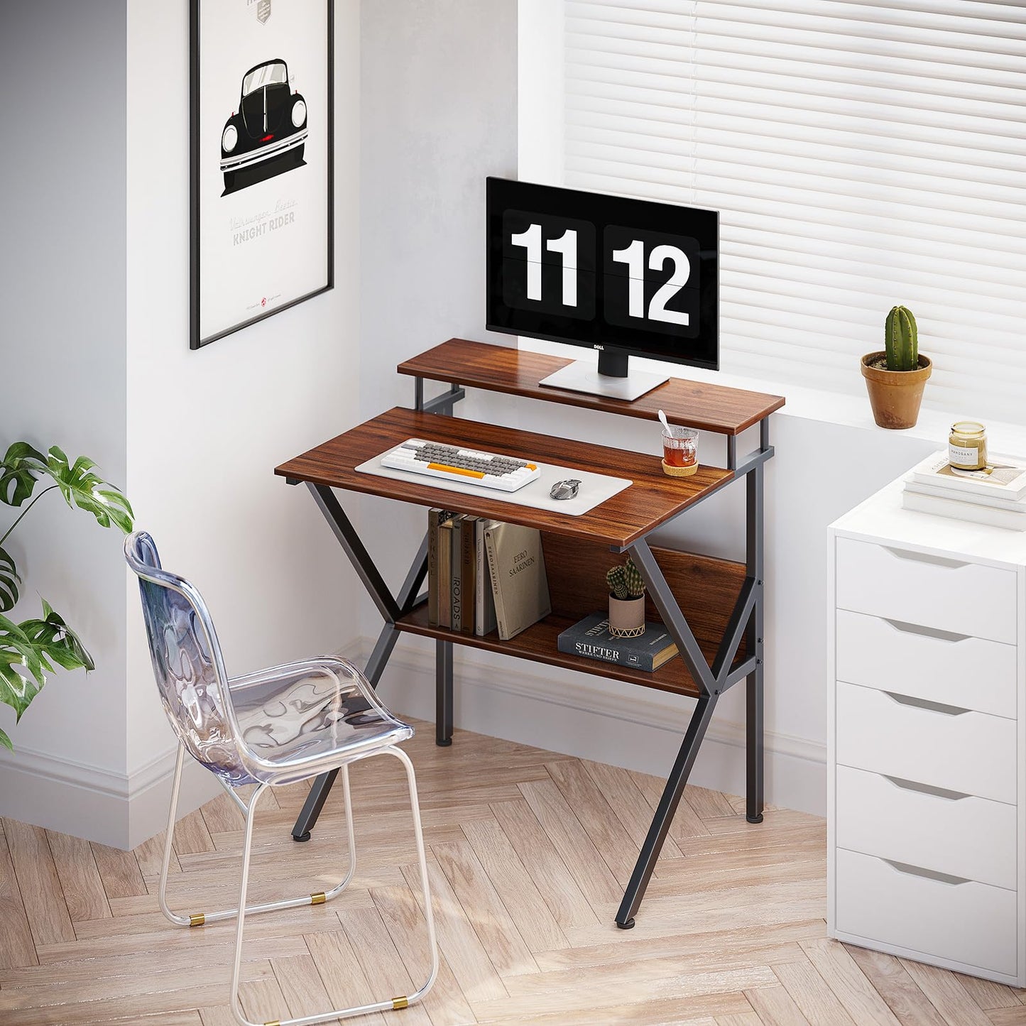 ODK Small Desk, 27.5 Inch Small Computer Desk for Small Spaces