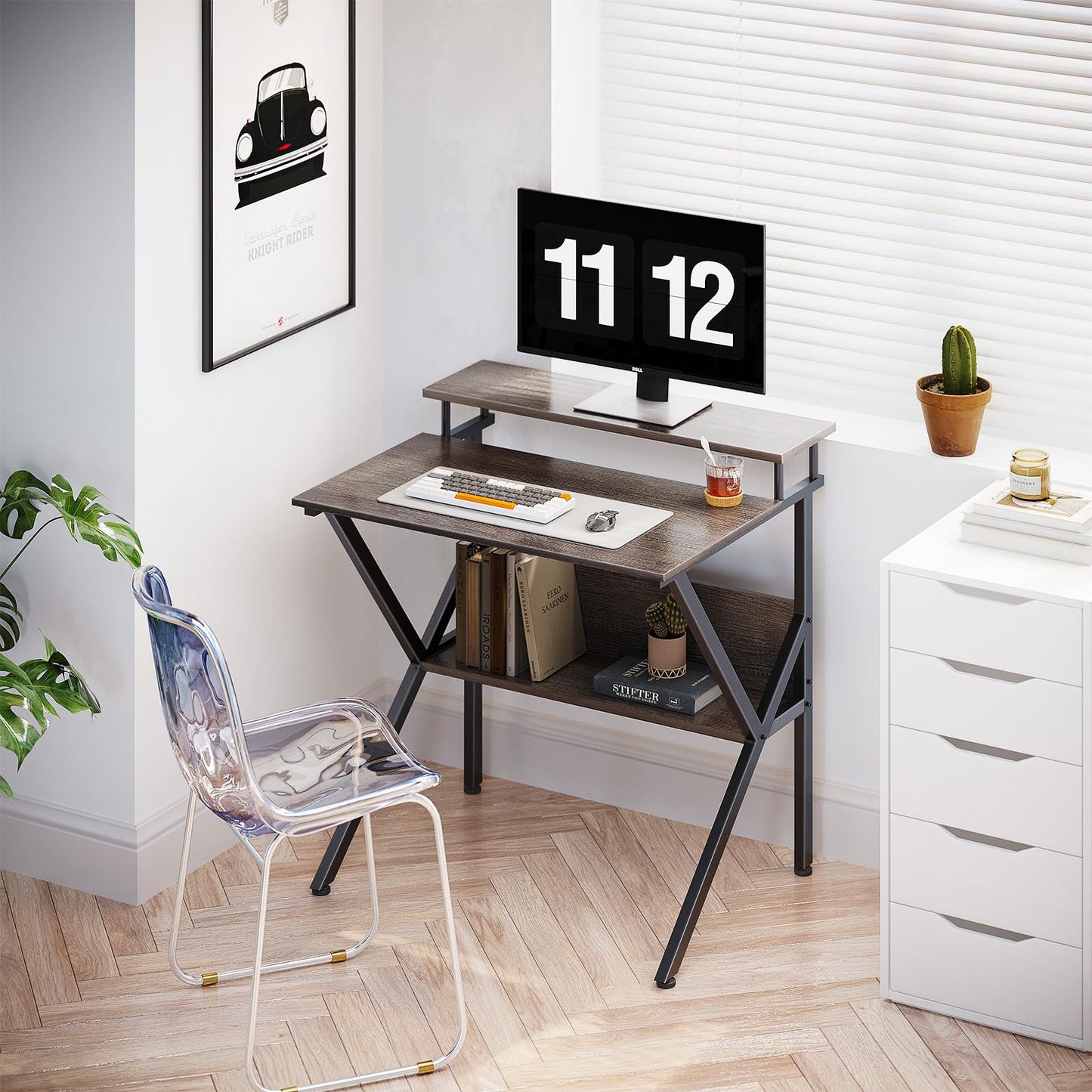 ODK Small Desk, 27.5 Inch Small Computer Desk for Small Spaces