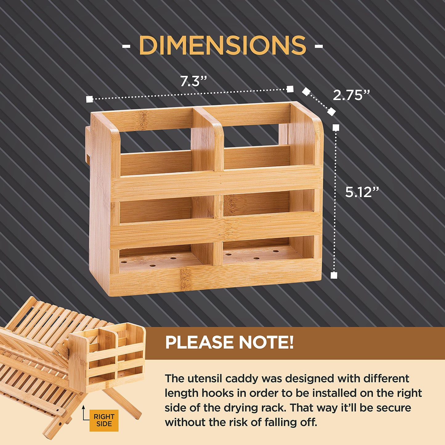 Bambüsi Bamboo Dish Drying Rack - Collapsible 2-Tier Dish Drainer Kitchen Plate Rack for Kitchen Countertop